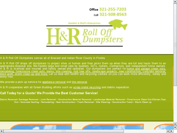www.handrdumpsters.com