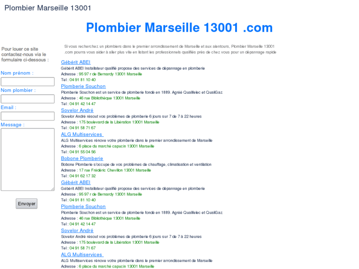 www.plombiermarseille13001.com