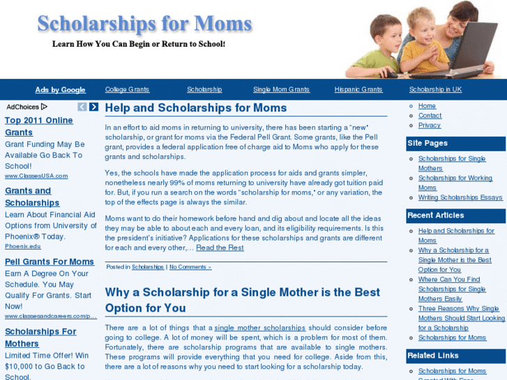 www.scholarship-for-mom.net