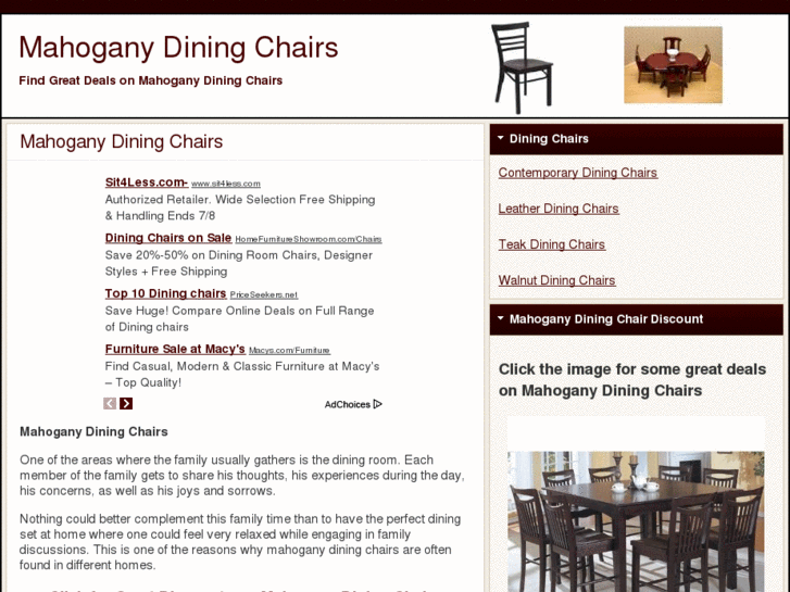 www.mahoganydiningchairs.org