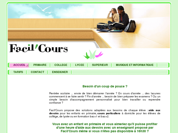 www.facilcours.fr