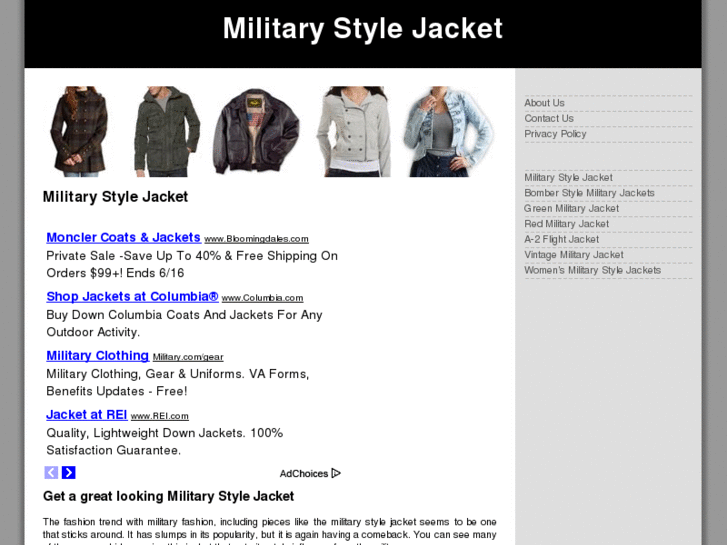 www.militarystylejacket.org
