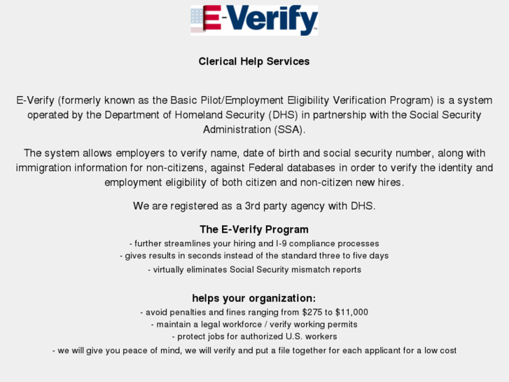 www.everifyclericalservices.com