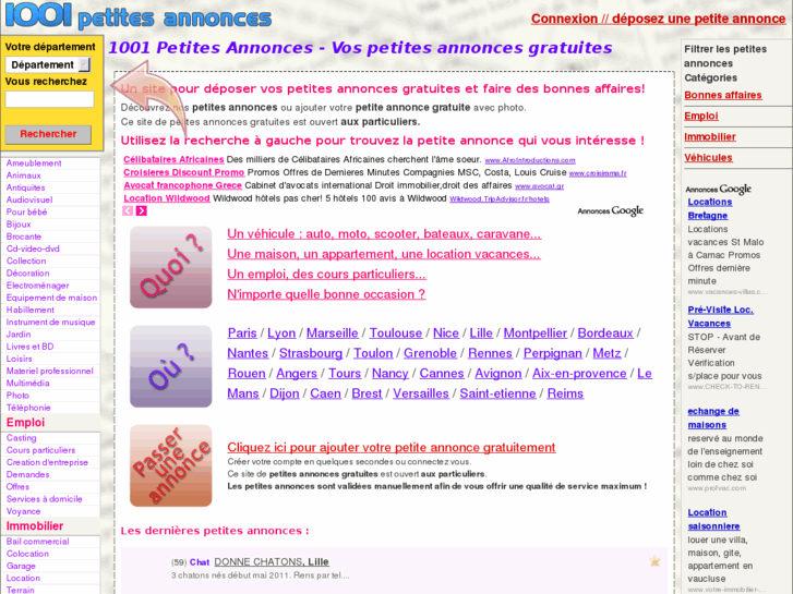 www.1001-petites-annonces.com