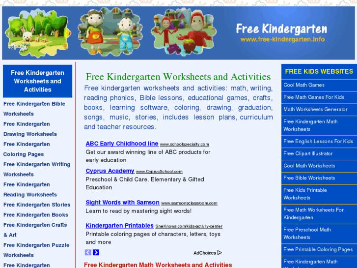 www.free-kindergarten.info