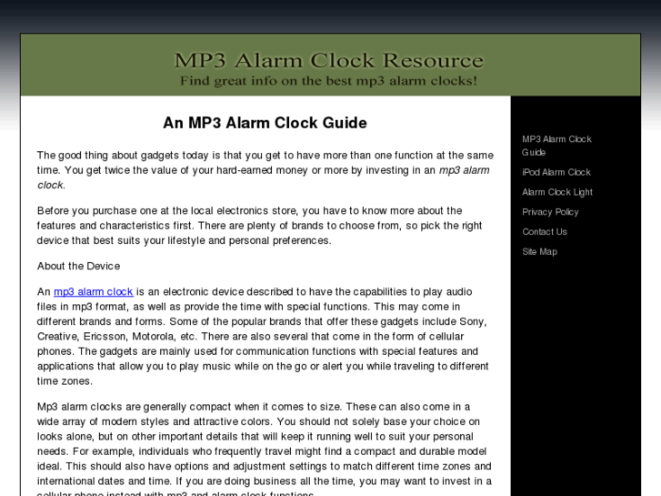 www.mp3alarmclock.net