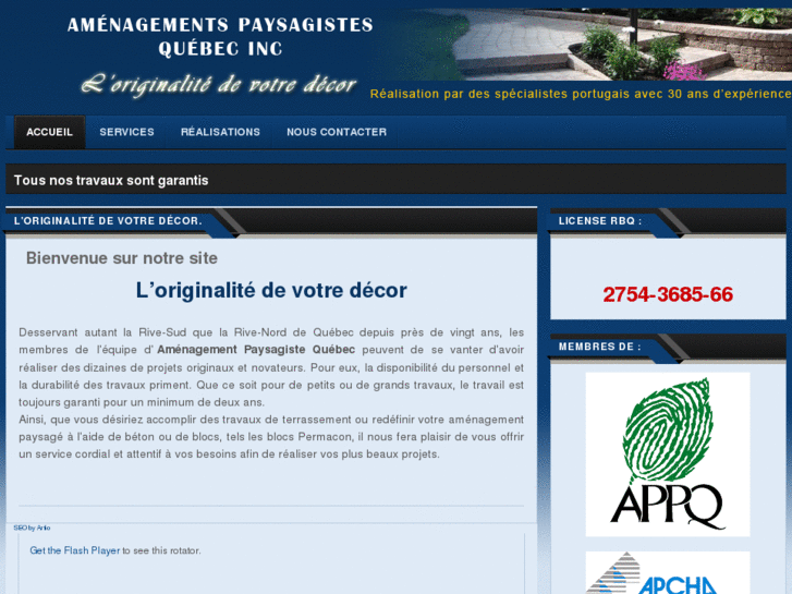 www.amenagementspaysagistesquebec.com
