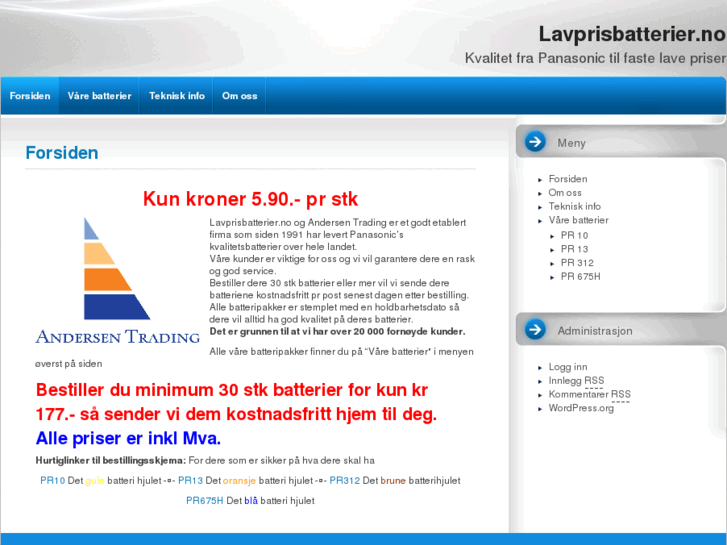 www.lavprisbatterier.com