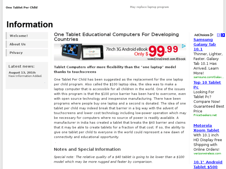www.onetabletperchild.com