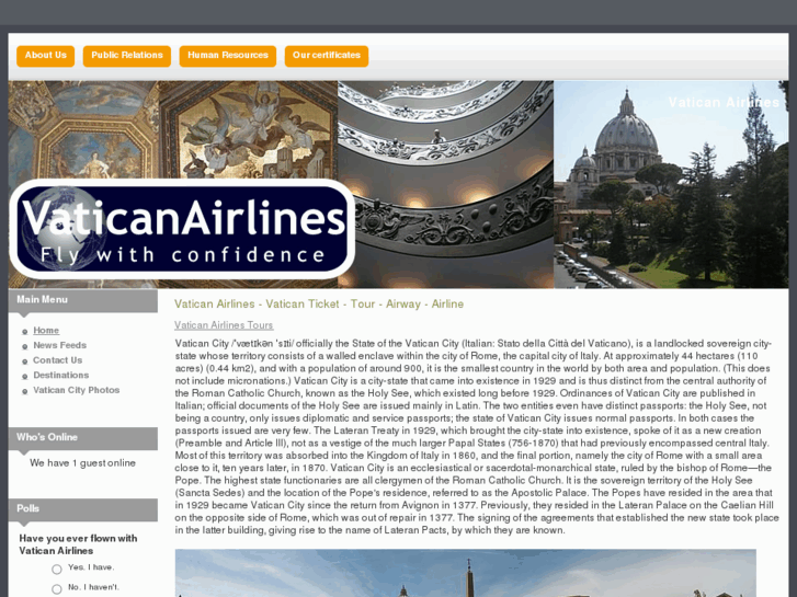 www.vaticanairlines.com