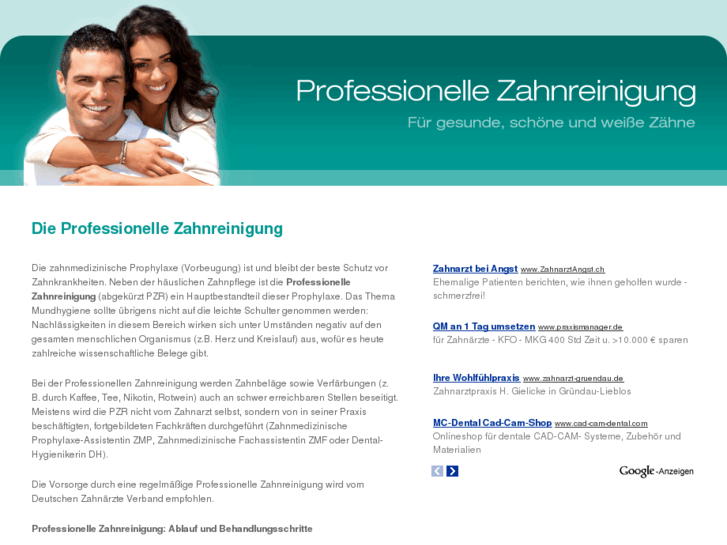www.professionellezahnreinigung.info