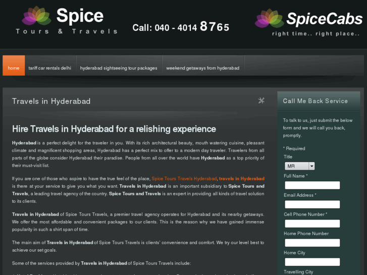 www.travelsinhyderabad.com