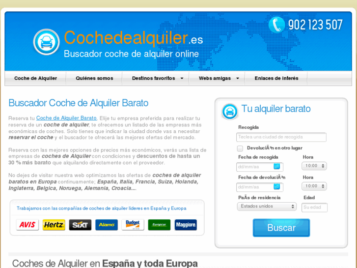 www.cochedealquiler.es