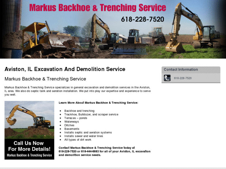 www.markusbackhoe.com