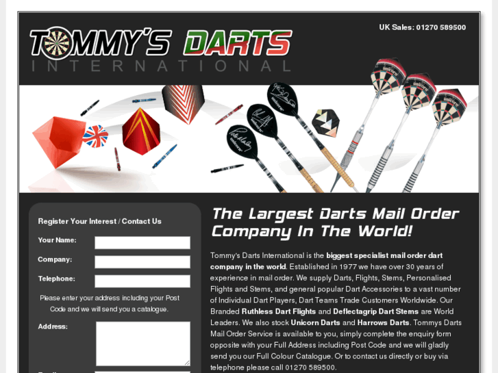 www.tommysdarts.co.uk