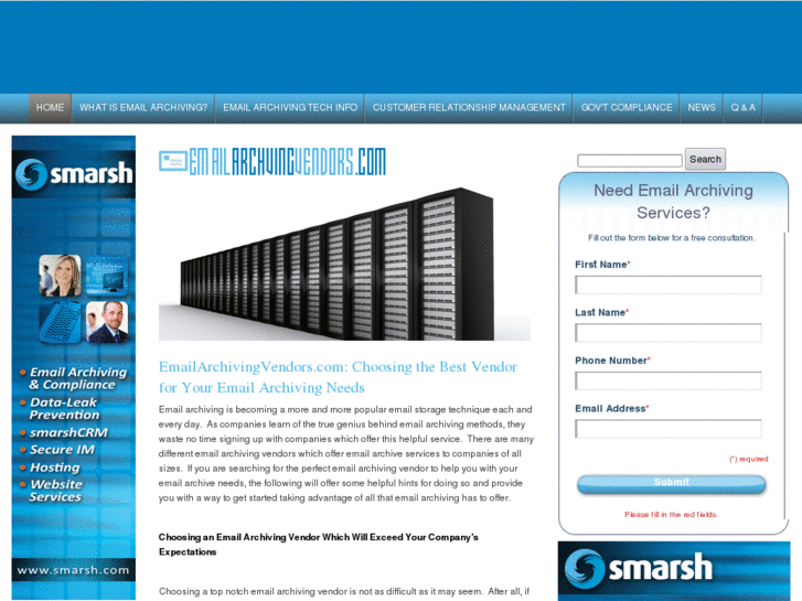 www.emailarchivingvendors.com