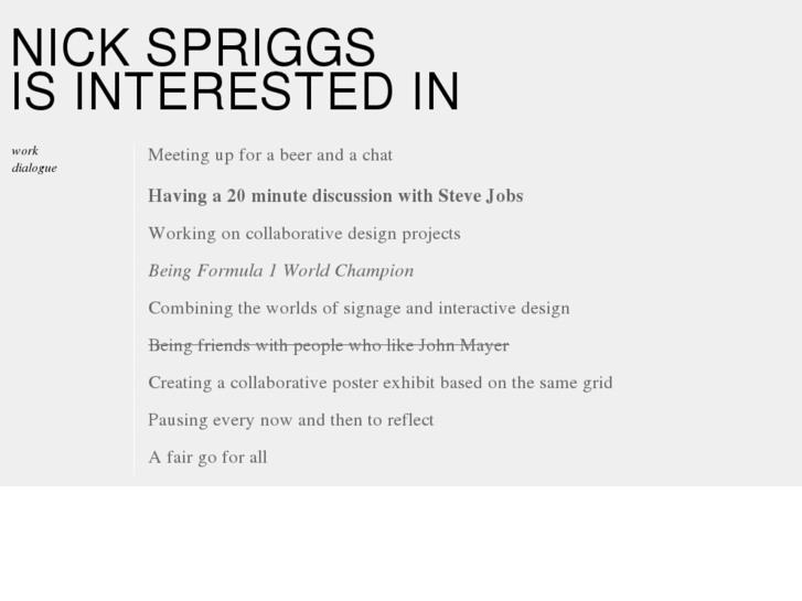www.nickspriggsisinterestedin.com