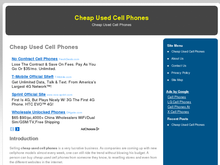 www.cheapusedcellphones.org