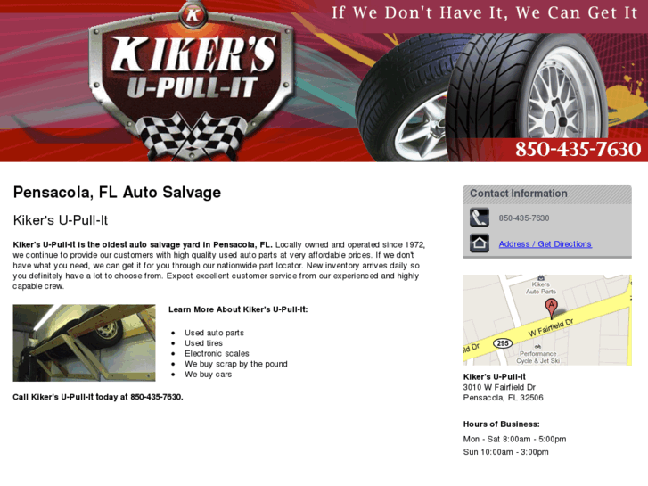 www.kikersautopartspensacola.com