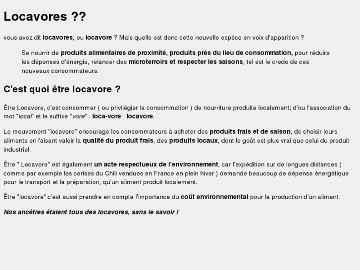 www.locavores.fr