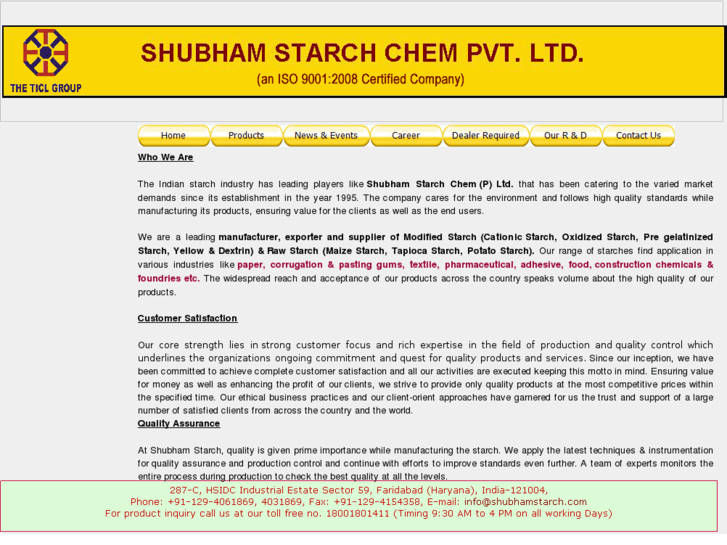 www.shubhamstarch.com