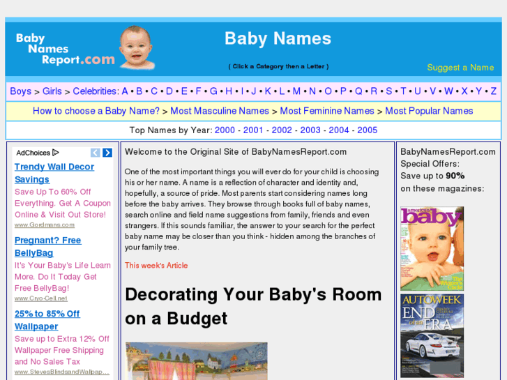www.babynamesreport.com