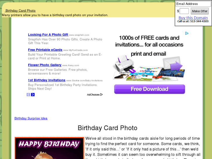 www.birthdaycardphoto.com