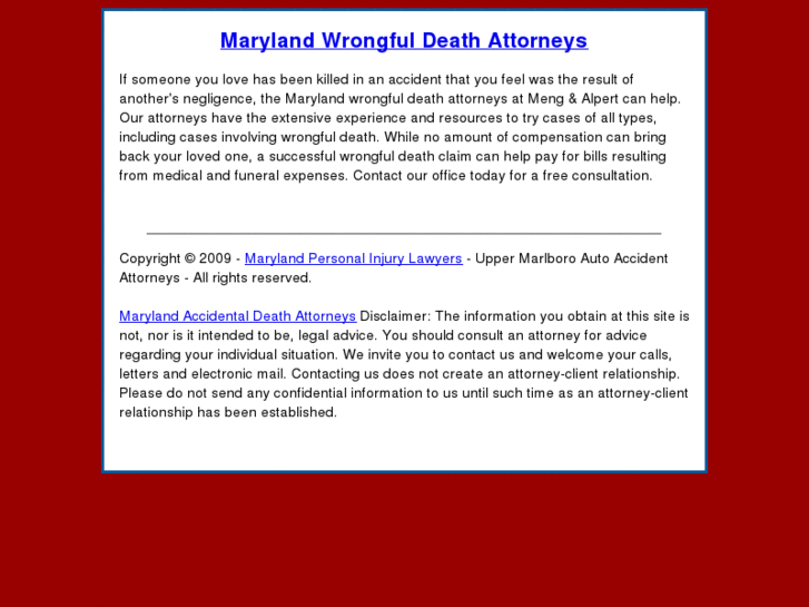 www.maryland-wrongfuldeathlawyer.com