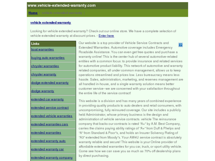 www.vehicle-extended-warranty.com