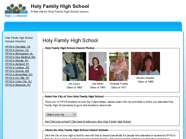 www.holyfamilyhighschoolalumni.org