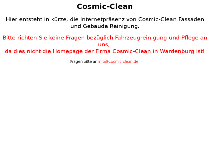 www.cosmic-clean.com