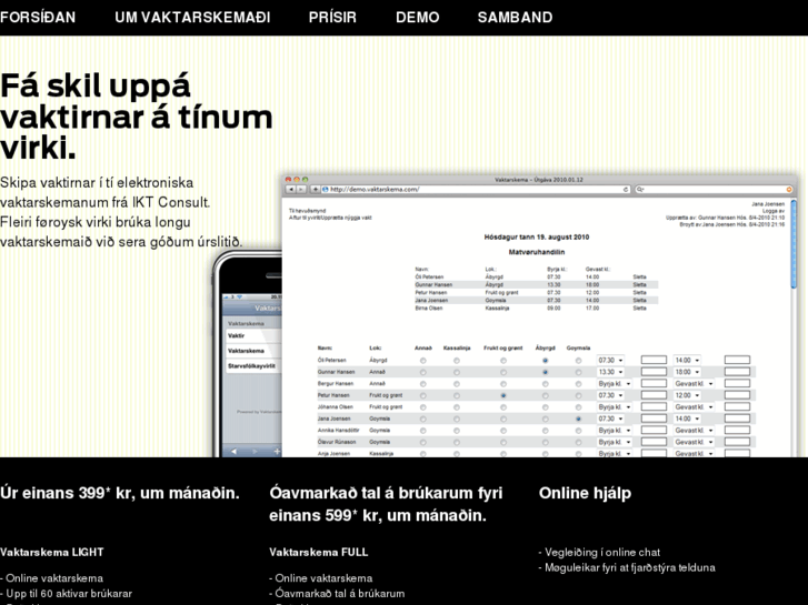 www.vaktarskema.com