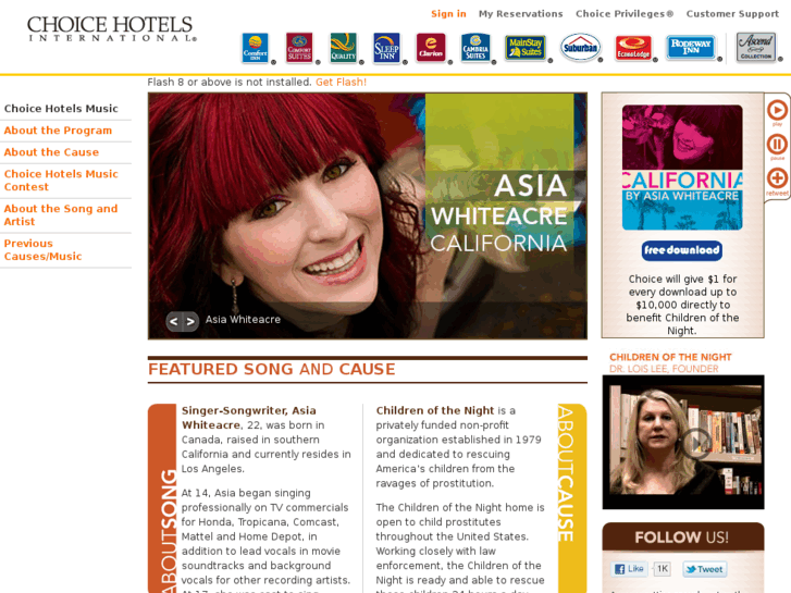 www.choicehotelsmusic.com