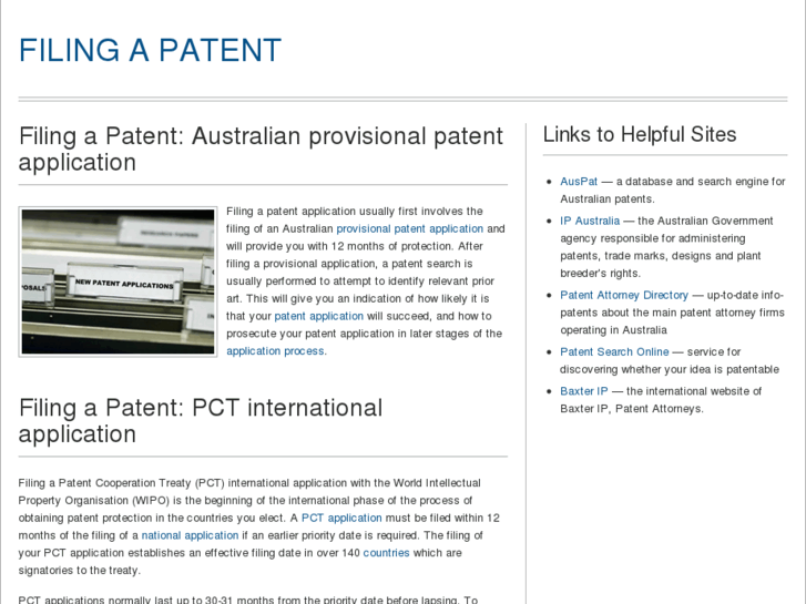 www.filingapatent.com.au