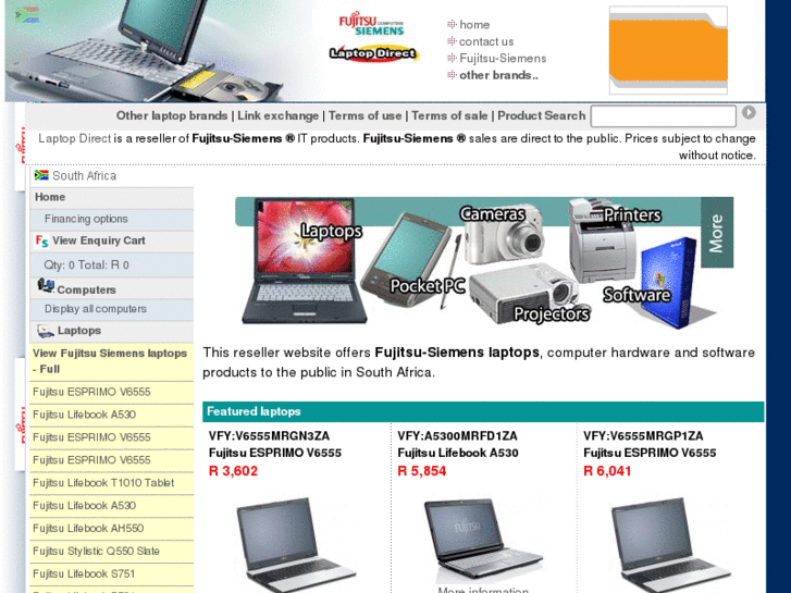 www.fujitsusiemenslaptops.co.za