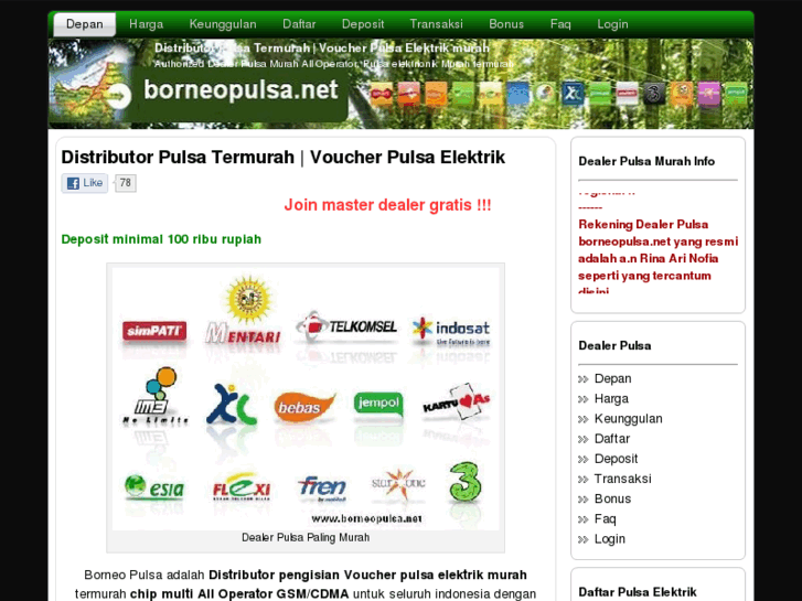 www.borneopulsa.net