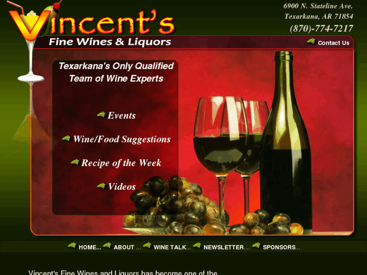 www.vincentsfinewines.com