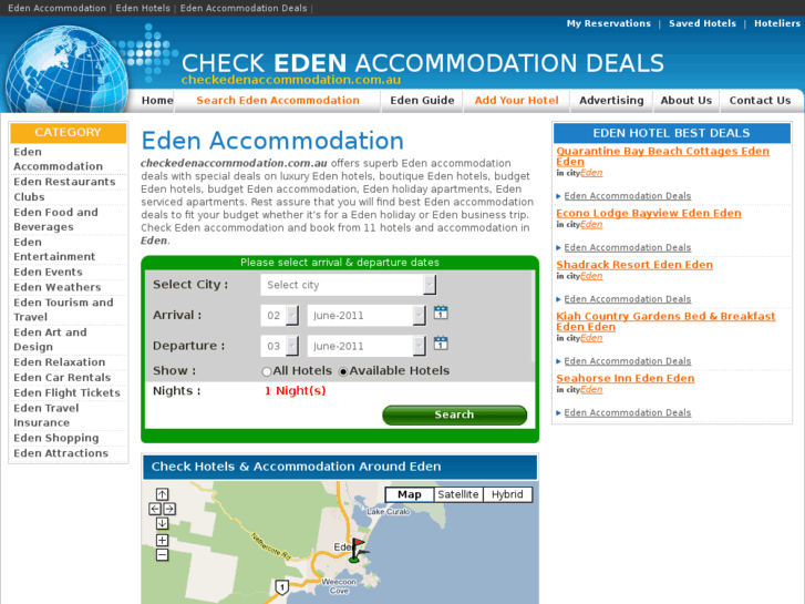www.checkedenaccommodation.com.au