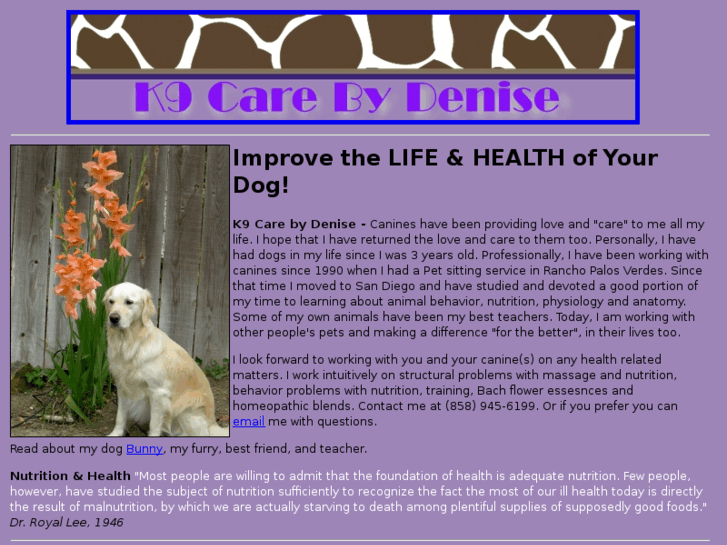www.k9carebydenise.com