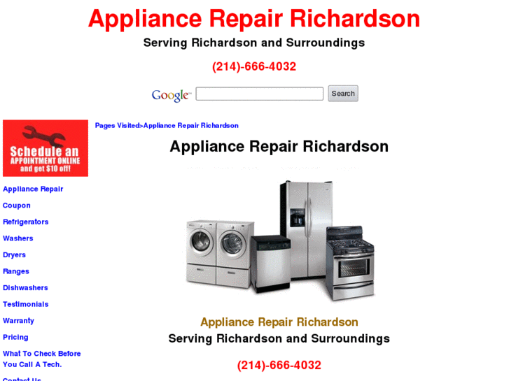 www.appliancerepairrichardson.com