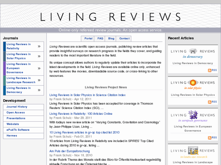 www.livingreviews.org