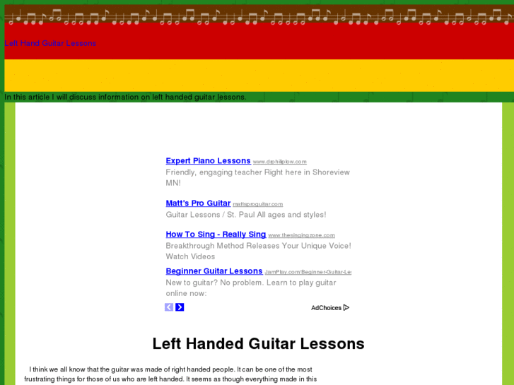 www.lefthandedguitarlessons.com
