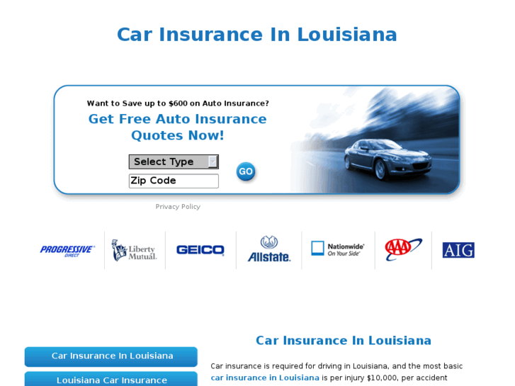 www.carinsuranceinlouisiana.com