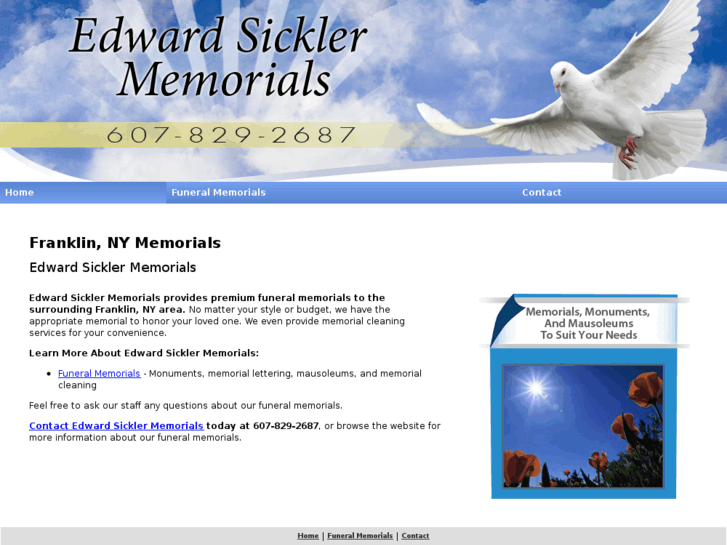 www.edwardsicklermemorials.com