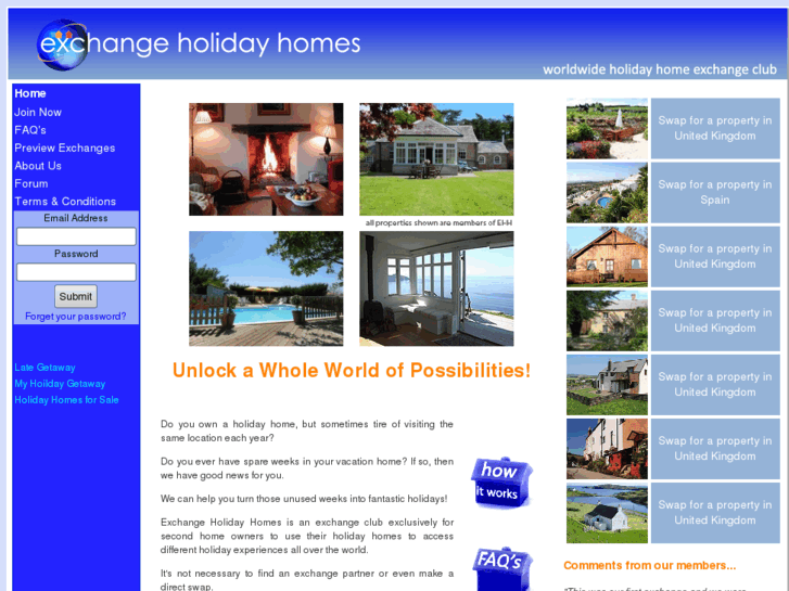 www.exchangeholidayhomes.com