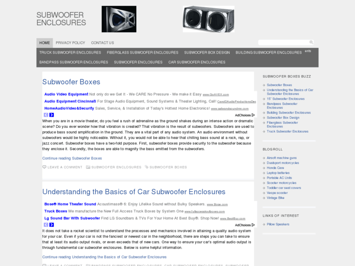 www.subwooferenclosures.org
