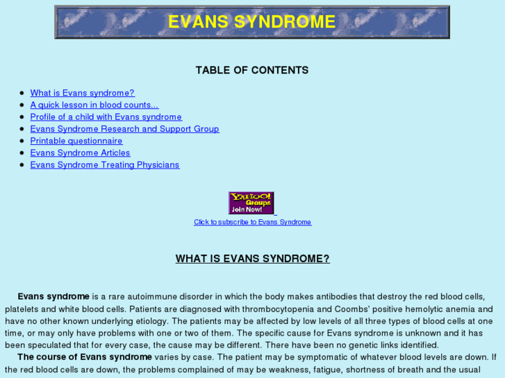 www.evanssyndrome.org