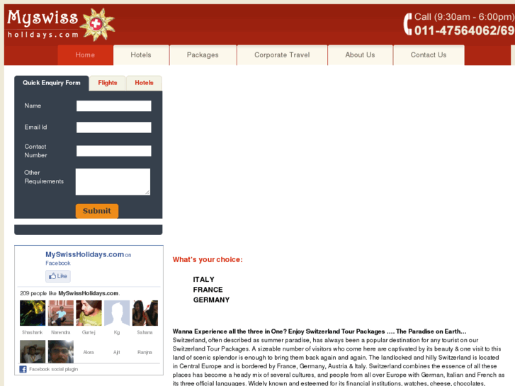 www.myswissholidays.com