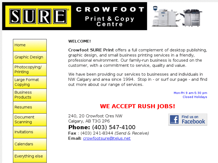 www.crowfootsureprint.com