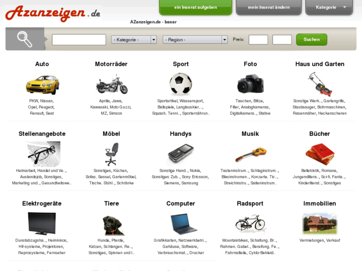 www.azanzeigen.de